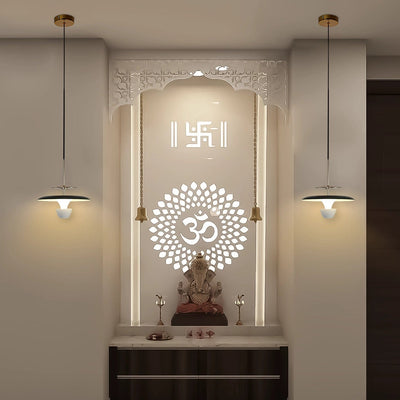 Arcus Minimal Temple Light - Hanging Light for Pooja Room