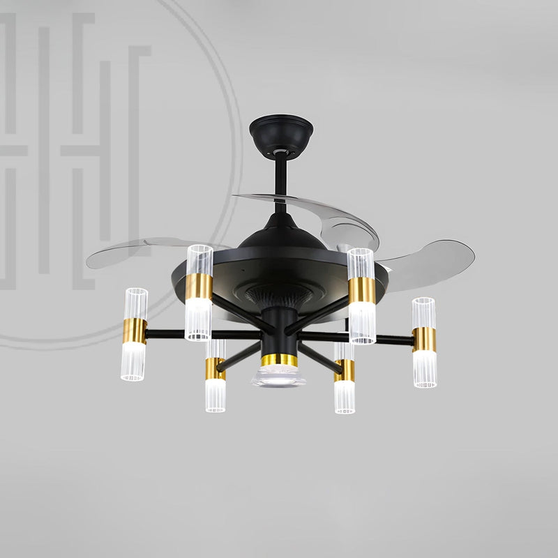 Starburst Chandelier Ceiling Fan with Remote Control