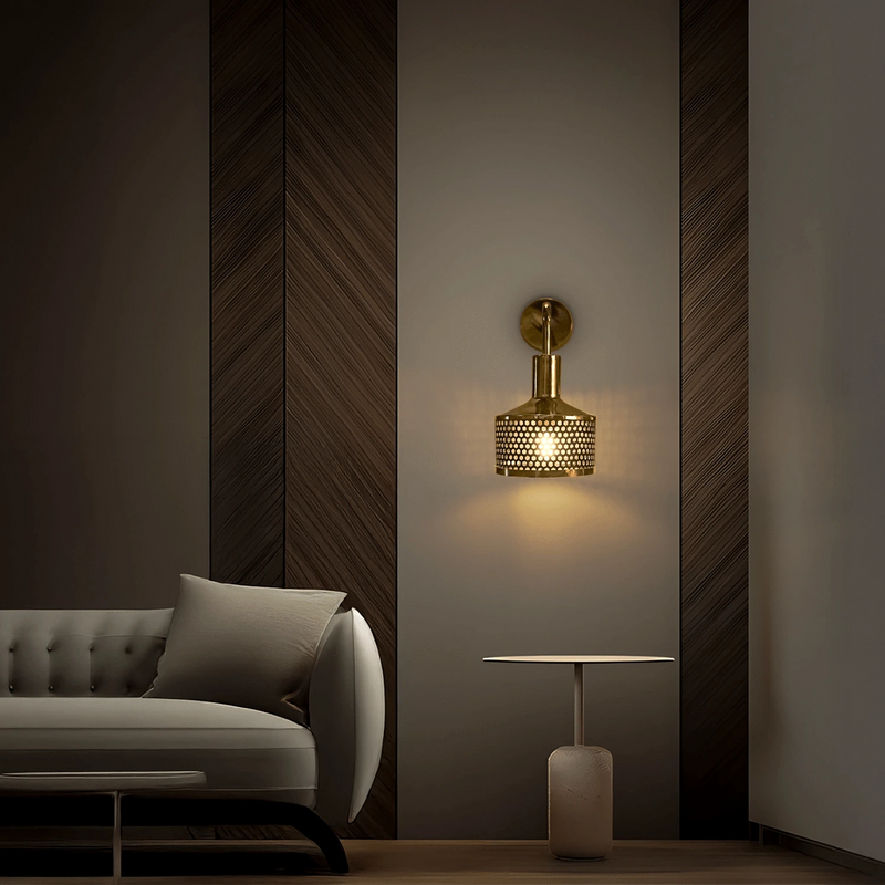 Black Wall Hanging Sconce Light