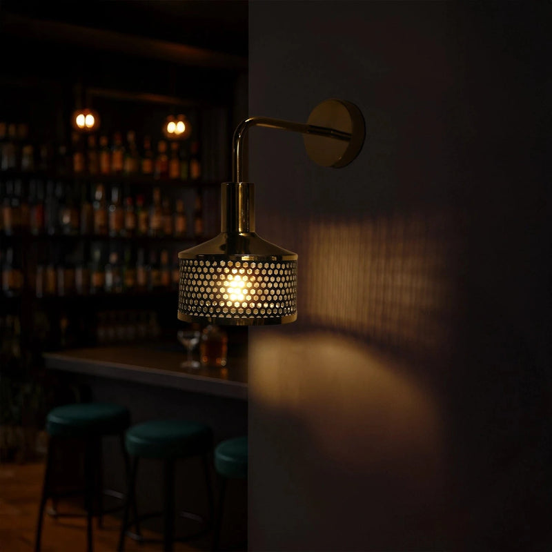 Black Wall Hanging Sconce Light