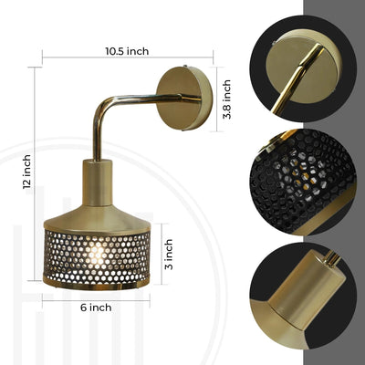 Black Wall Hanging Sconce Light