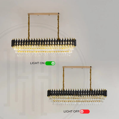 Black Mamba Oval Chandelier
