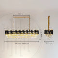 Black Mamba Oval Chandelier