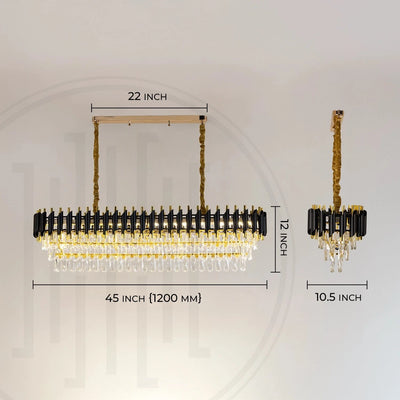 Black Mamba Oval Chandelier