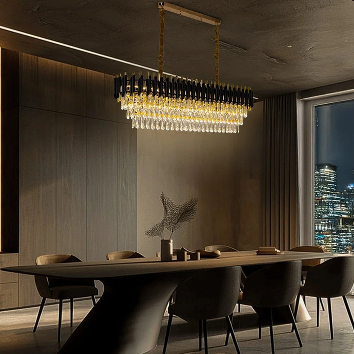 chandelierデスク SAVORADE Rectangle Crystal Chandelier600 * 300MM Chandelier
