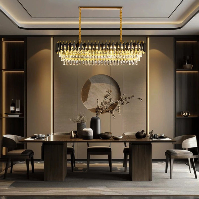 Black Mamba Oval Chandelier