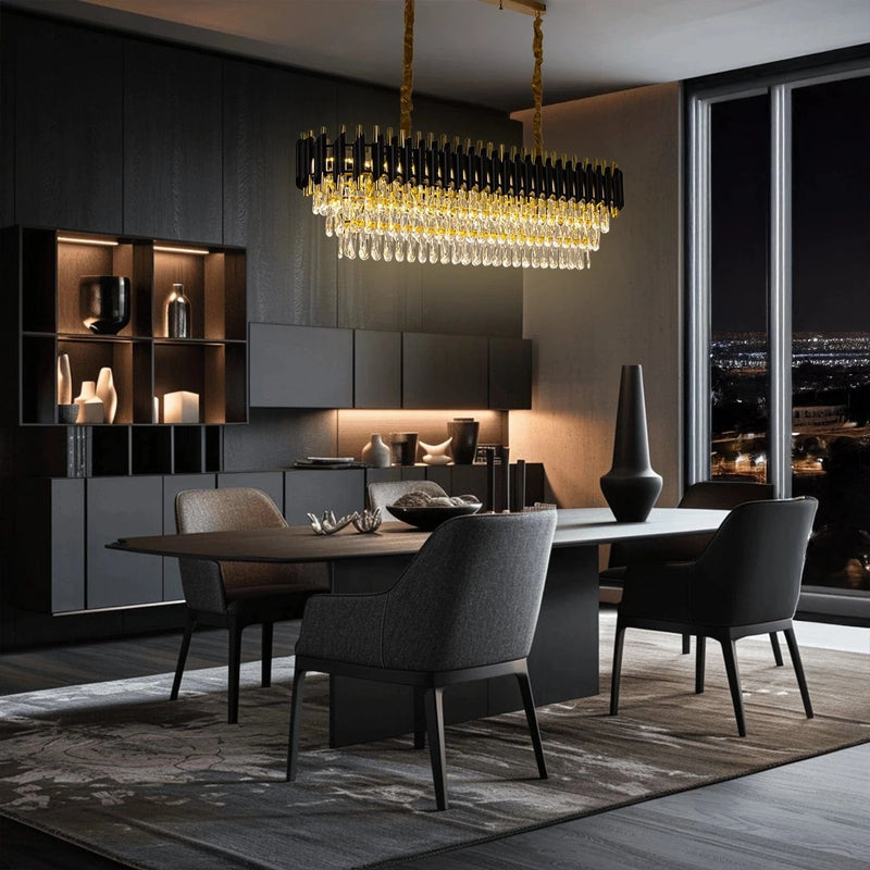 Black Mamba Oval Chandelier