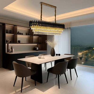 Black Mamba Oval Chandelier