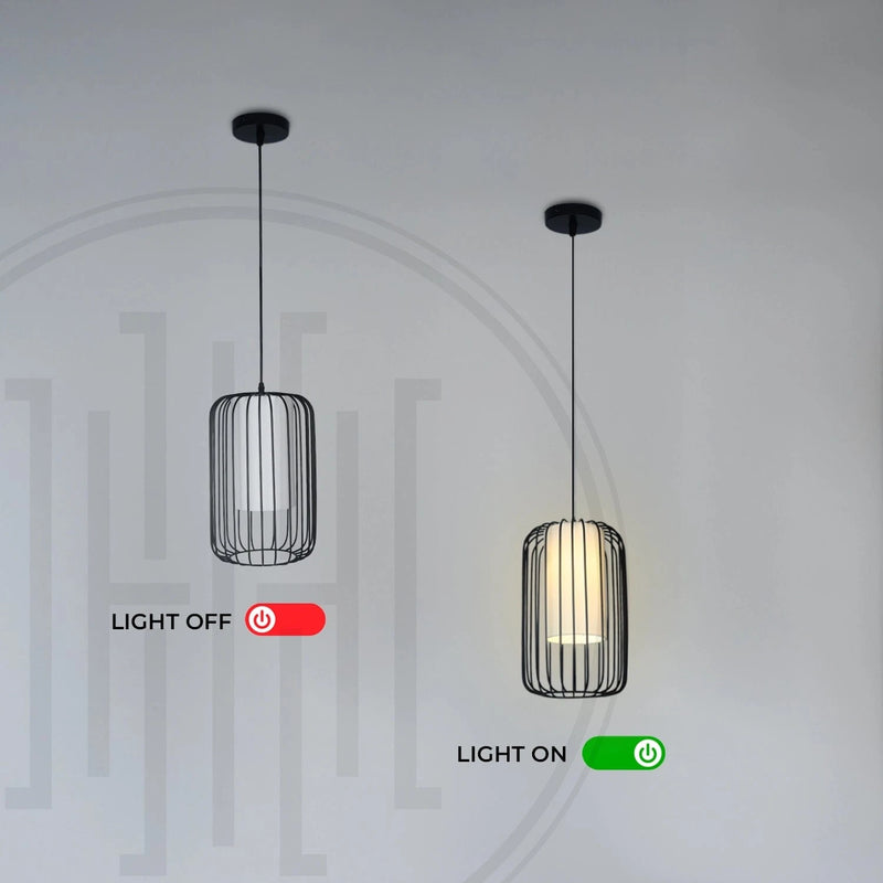 Metal Cage Hanging Light