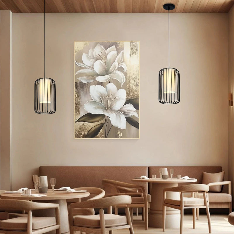 Metal Cage Hanging Light