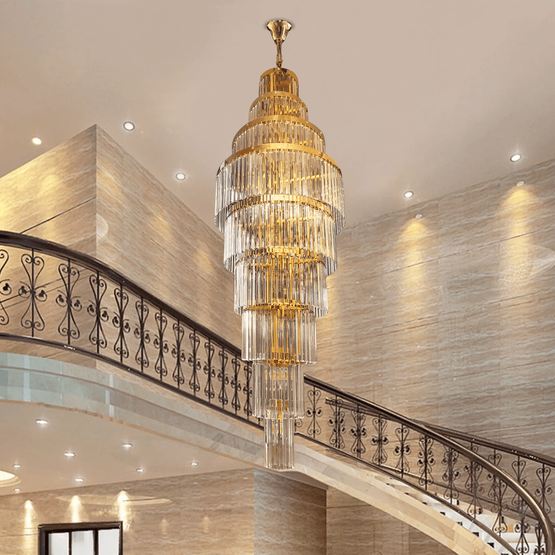 Caverna Long Crystal Chandelier