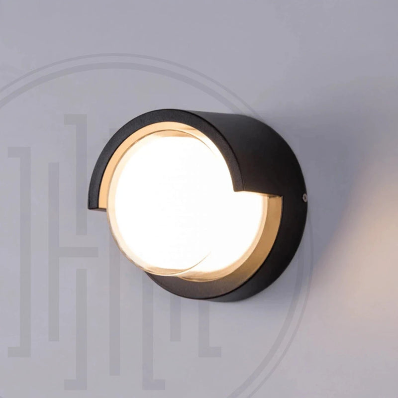 Cecidimus Round Led Outdoor Wall Facade Light