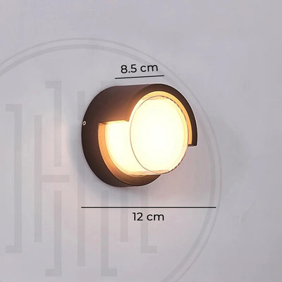 Cecidimus Round Led Outdoor Wall Facade Light