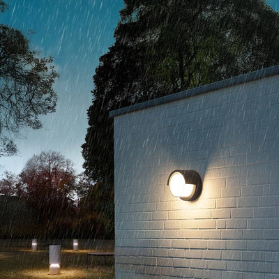 Cecidimus Round Led Outdoor Wall Facade Light