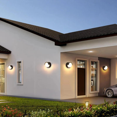 Cecidimus Round Led Outdoor Wall Facade Light