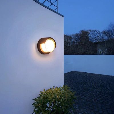 Cecidimus Round Led Outdoor Wall Facade Light