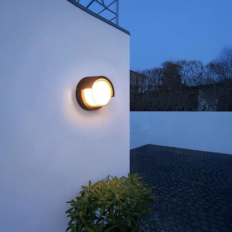 Cecidimus Round Led Outdoor Wall Facade Light