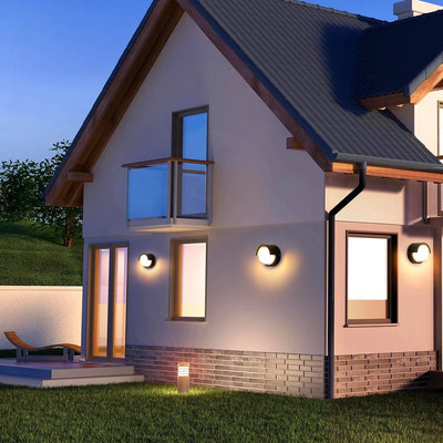 Cecidimus Round Led Outdoor Wall Facade Light
