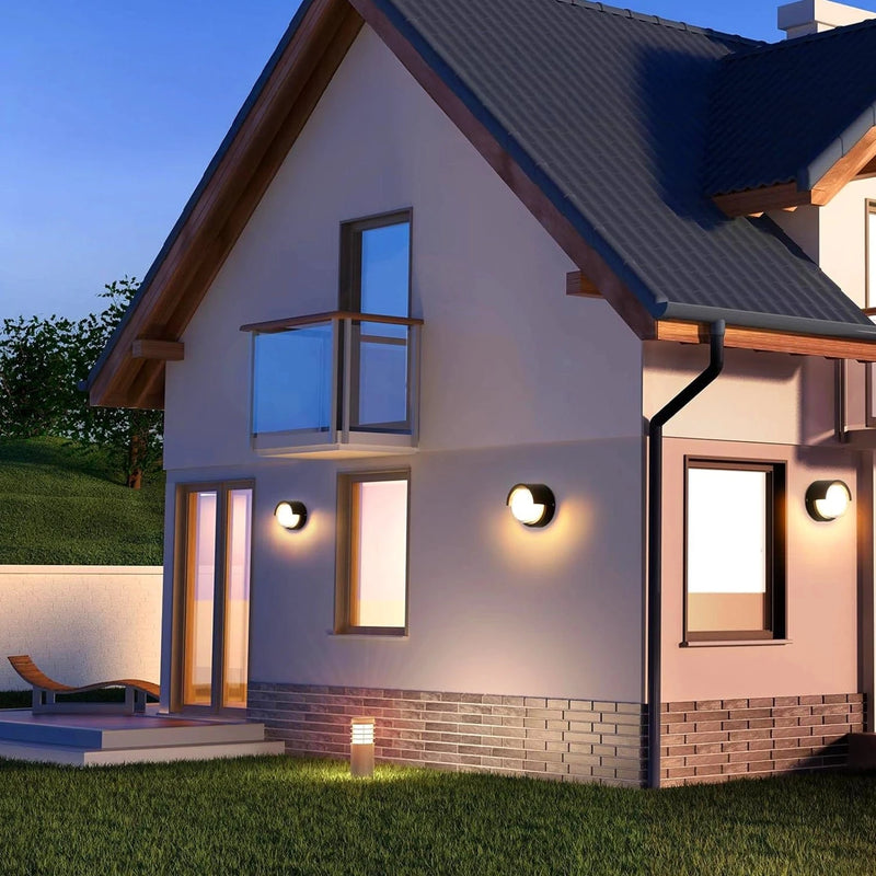Cecidimus Round Led Outdoor Wall Facade Light