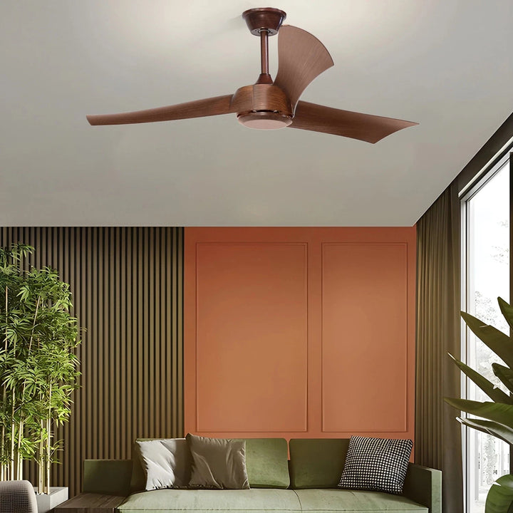 Cedar Breeze Ceiling Fan with Remote Control (Teak Finish Fiber