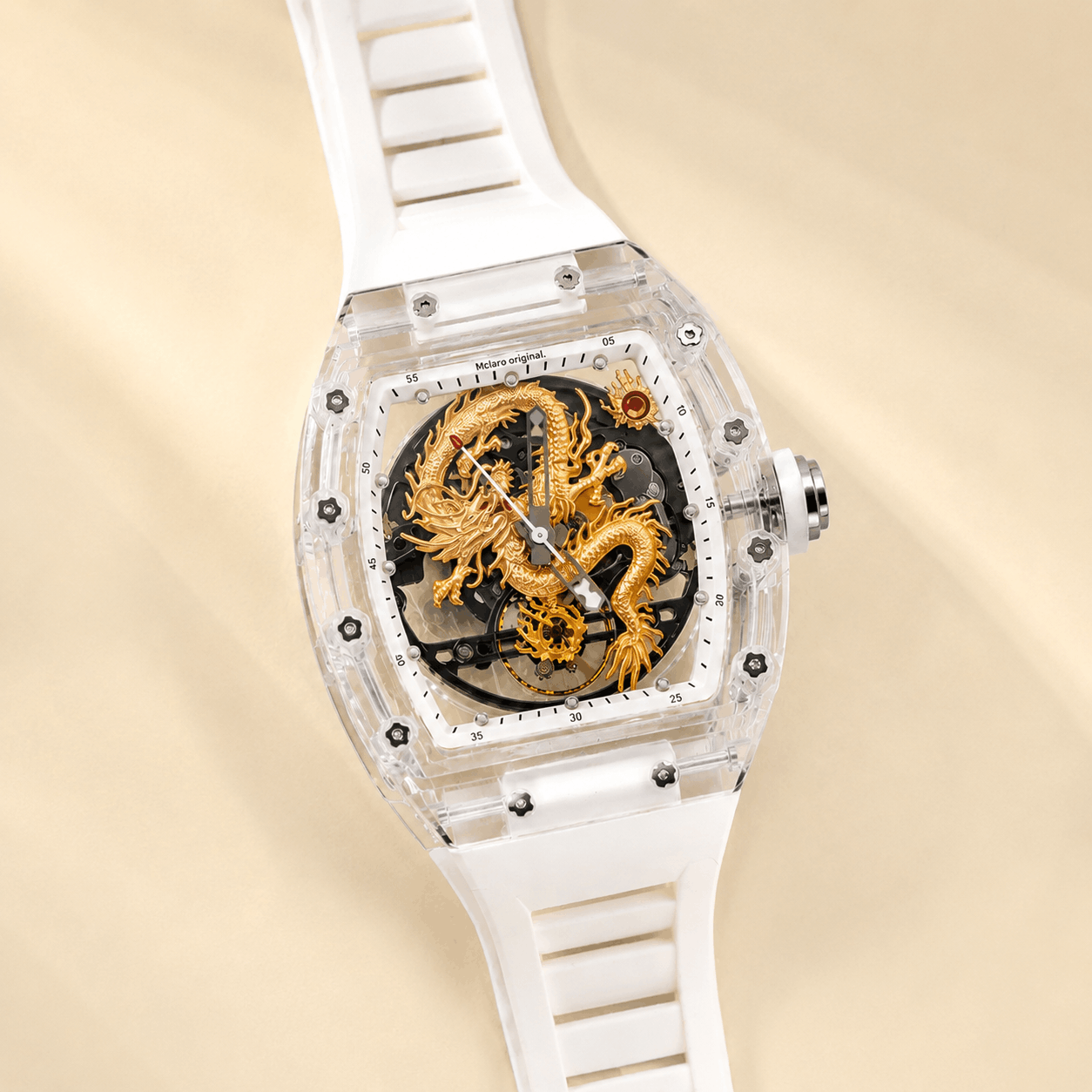 Dragoncore X Transparent Watch – Luxury Skeleton Automatic Dragon Watch ...