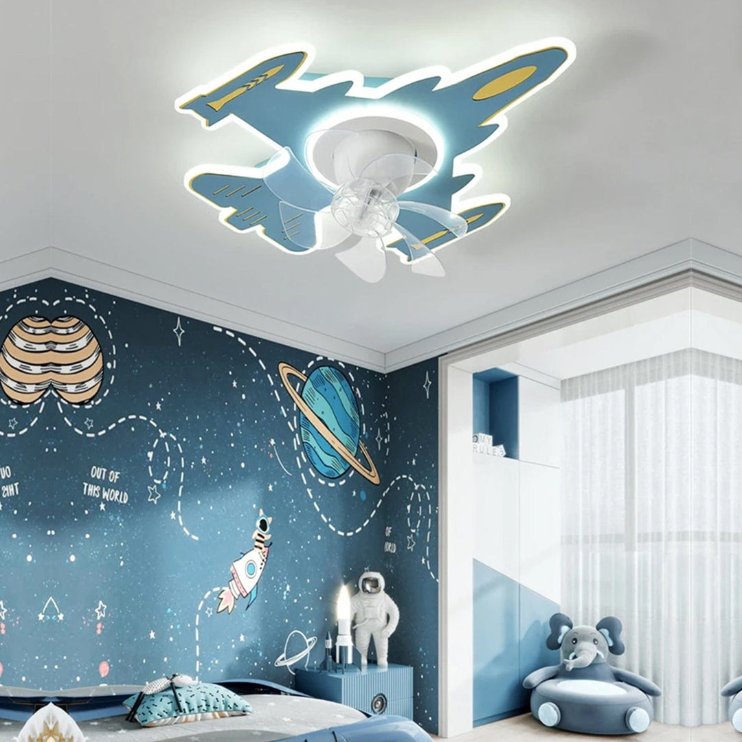 Airplane Ceiling Fan Chandelier For Boys Room New Model Children's