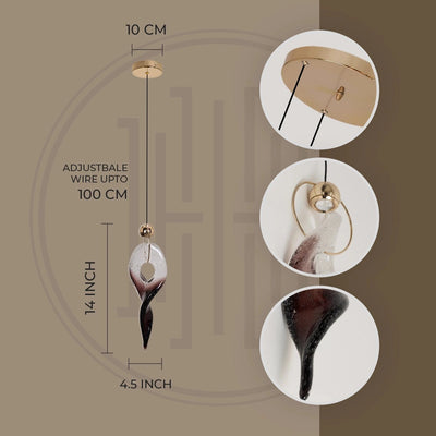 Crystal Flame Pendant Chandelier