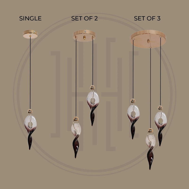 Crystal Flame Pendant Chandelier