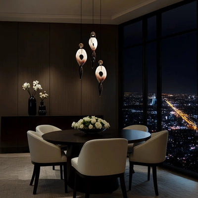 Crystal Flame Pendant Chandelier