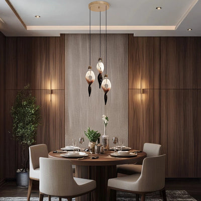 Crystal Flame Pendant Chandelier