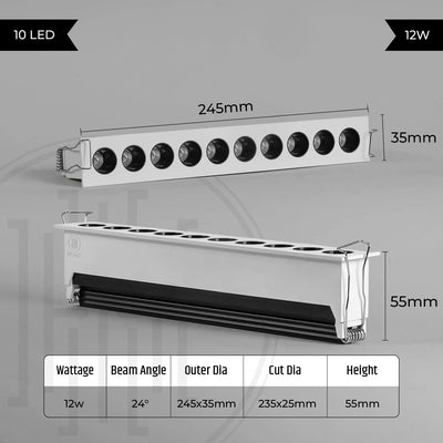 Elite Magna Recessed Linear Blade