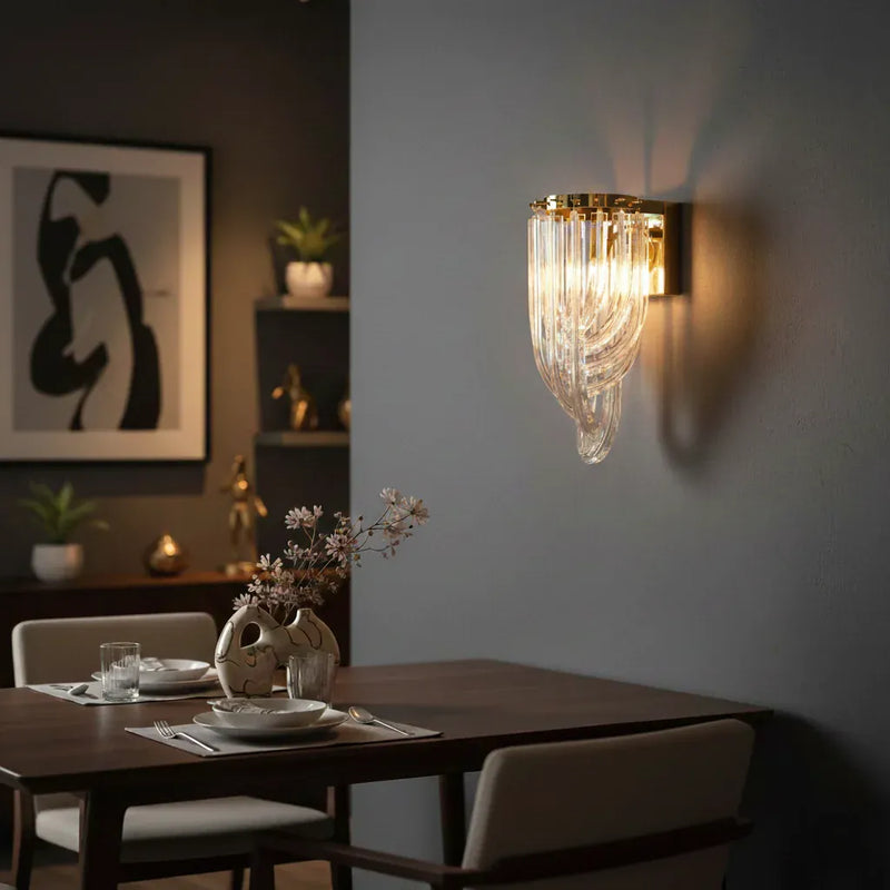 Velora Glass Wall Light