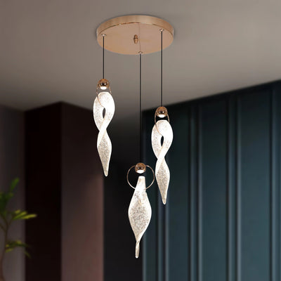 Crystal Flame Pendant Chandelier