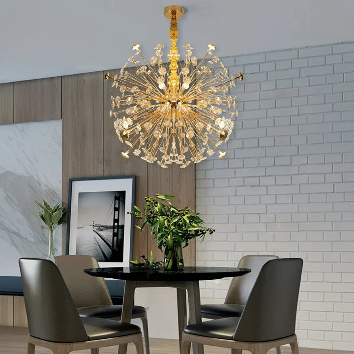 Golden Radiance Burst Chandelier – Harold Electricals