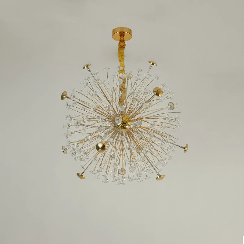 Golden Radiance Burst Chandelier