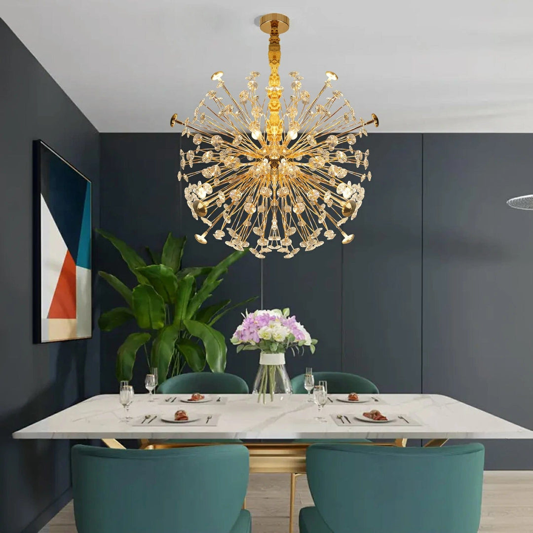 chandelierデスク Golden Radiance Burst Chandelier – Harold Electricals