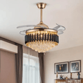 Black Mamba Chandelier Ceiling Fan with Remote Control