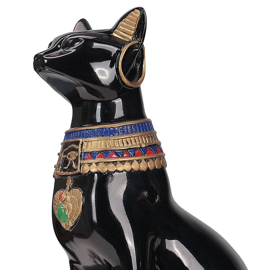 Mystic Pharaoh Cat Figurine – Elegant Egyptian Bastet Statue