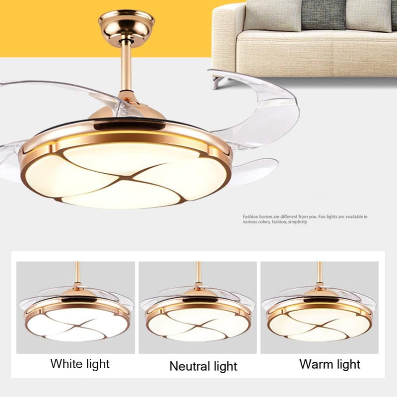 Invisible Chandelier Ceiling Fan with Remote Control