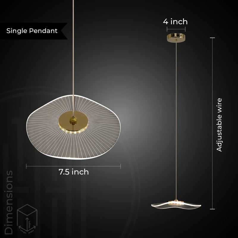 Jelly Fish Acrylic Chandelier