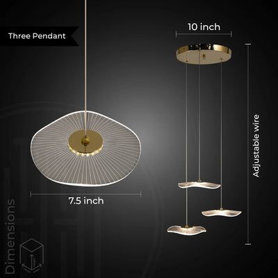 Jelly Fish Acrylic Chandelier