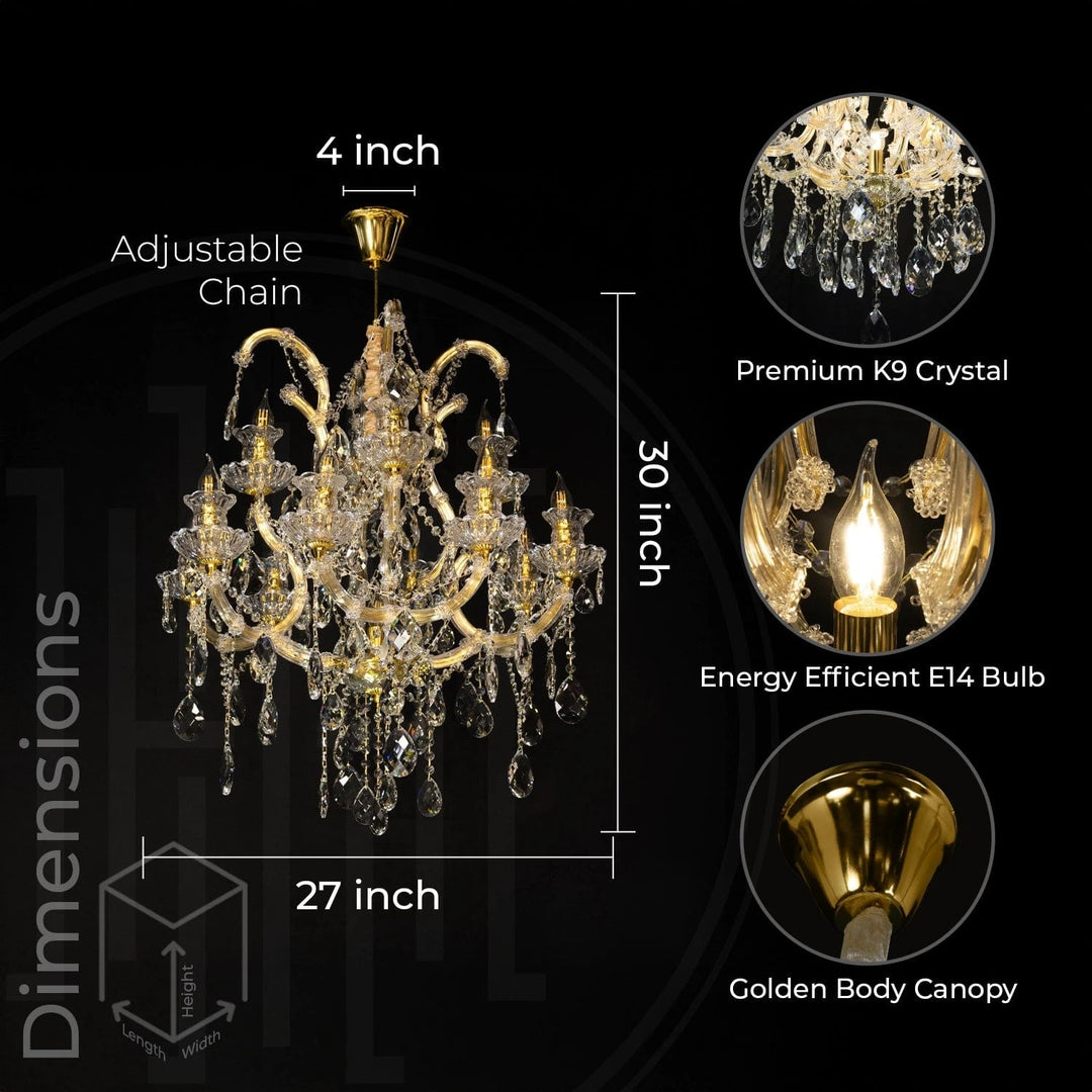 Jodha Palace Grande Chandelier – Harold Electricals