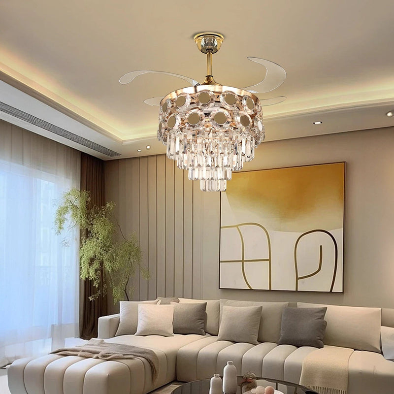 Dream Wave Chandelier Ceiling Fan with Remote Control