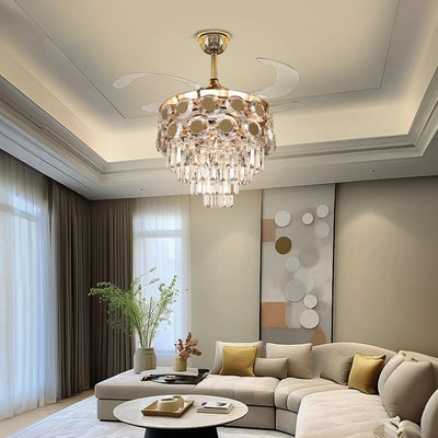 Dream Wave Chandelier Ceiling Fan with Remote Control