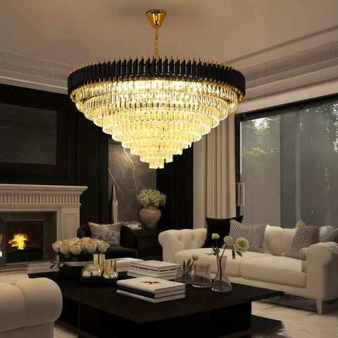 Black Mamba Round Chandelier - Alexa Enabled