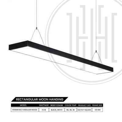 LED Rectangular Hanging Profile Light
