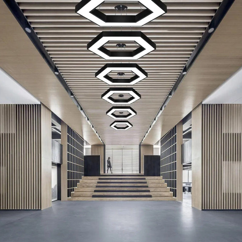 Hexagonal Profile LED Hexagonal Hanging Profile Light – Harold Electricals