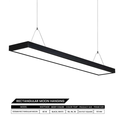 LED Rectangular Hanging Profile Light