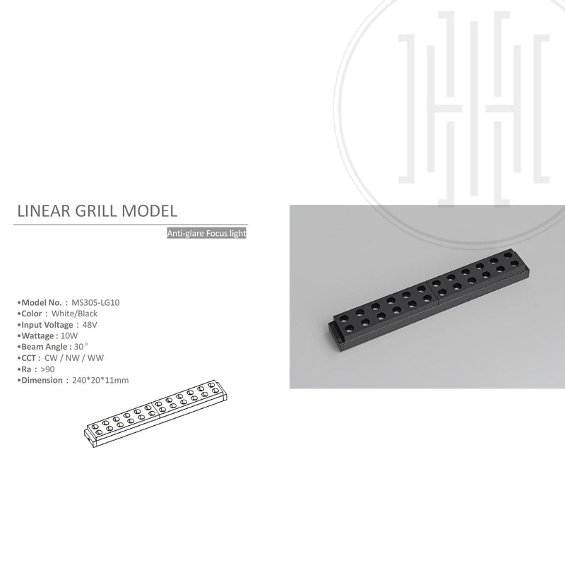 Linear Grill Ultrathin Magnetic Tracklight