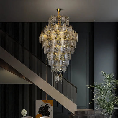 Lumora Leaf Duplex Chandelier